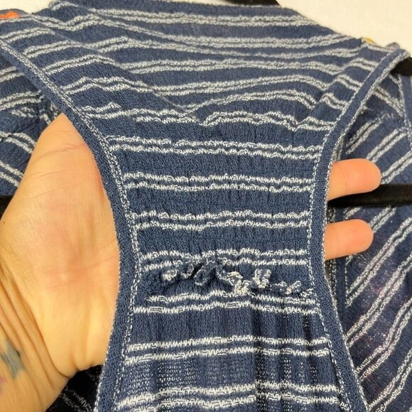 Free People Frida Wrap Tank Embroidered Floral Womens S Boho Festival Gypsy - Picture 9 of 14